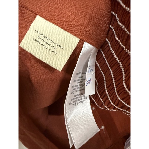 Madewell Softdrape Gwen Crop Vest Tank Top Rusty Redwood NWT Size 14 / Large - Picture 5 of 6